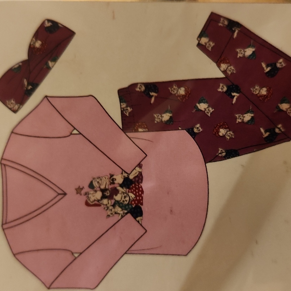 Simple Pleasure Cat Pajamas size XL set Cats NEW